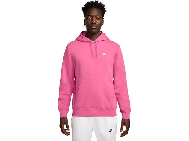 (取寄) ナイキ メンズ クラブ フリース プルオーバー ブーディ Nike men Club Fleece Pullover Hoodie Pinksicle/Pinksicle/White