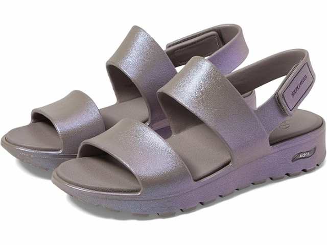 (取寄) スケッチャーズ レディース フォーミーズ アーチ フィット フットステップス イリデセント SKECHERS women Foamies Arch Fit Footsteps Iridescent Dark Taupeの通販は