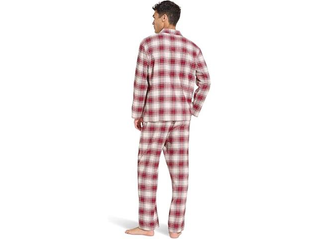 (取寄) エバージェイ メンズ フランネル ロング Pj セット Eberjey men Flannel Long PJ Set Tartan Plaid Haute Red Ivoryの通販は