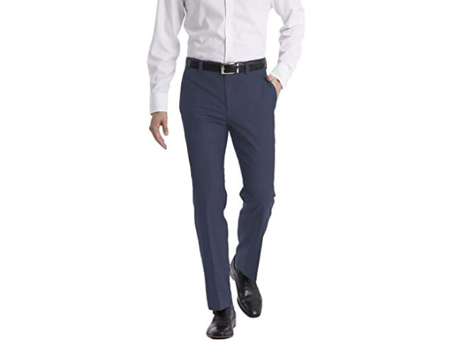 (取寄) カルバンクライン メンズ メンズ モダン フィット ドレス パンツ   men  Men's Modern Fit Dress Pant Dark Blue