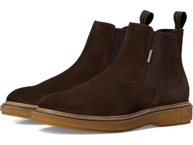 (取寄) バブアー メンズ チェルシー ブーツ Barbour men Tinstone Chelsea Boots Choc Suede