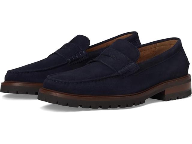 (取寄) ジョンストン&マーフィー メンズ コリアー ペニー Johnston & Murphy men Collier Penny Navy Suede