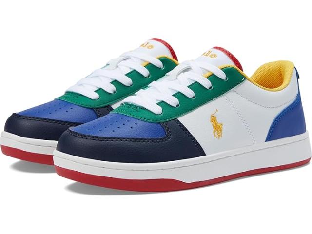 (取寄) ラルフローレン キッズ ボーイズ ポロ コート リ (リトル キッド) Polo Ralph Lauren Kids boys Polo Ralph Lauren Kids Polo Court II (Little Kid) White/Royal/Multi/Yellowの通販は