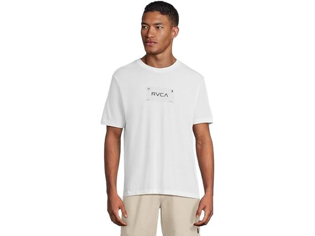 (取寄) ルーカ メンズ ブランド グリッド ショート スリーブ RVCA men Brand Grid Short Sleeve White