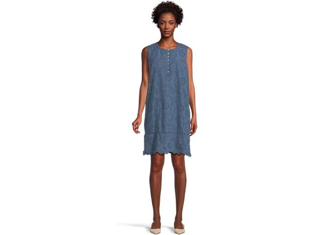 (取寄) モッドオードック レディース レース タンク シフト ドレス Mod-o-doc women Lace Tank Shift Dress Pacific Blue