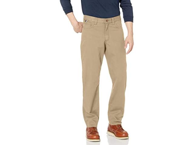 (取寄) カーハート メンズ フレームレジスタント ラギッド フレックス リラックスド-フィット フィット キャンバス ファイブポケット ワーク パンツ Carhartt men  Flame-Resistant Rugged Flex Relaxed Fit Canvas Five-Pocket Work Pants Dark Khaki