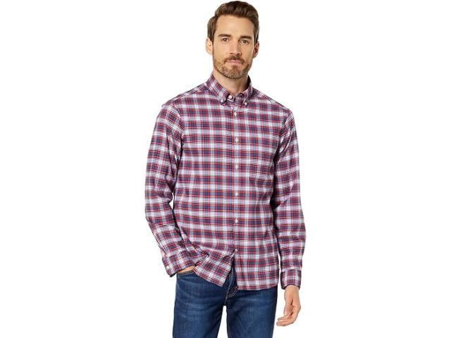 (取寄) ヴィンヤードヴァインズ メンズ プレイド OTG BRRR シャツ Vineyard Vines men Plaid OTG Brrr Shirt Highlands Redの通販は