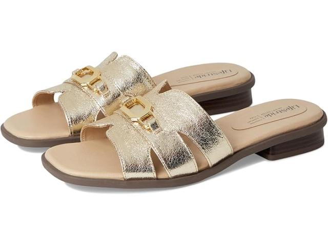 (取寄) ライフストライド レディース  LifeStride women tybit Platino Gold Faux Leather