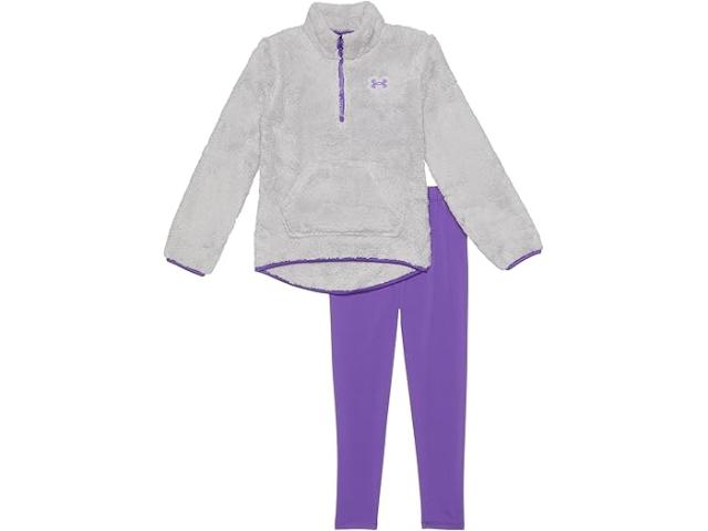(取寄) アンダーアーマー キッズ ガールズ ミンキー 1/4 ジップ セット (リトル キッズ) Under Armour Kids girls Under Armour Kids Minky 1/4 Zip Set (Little Kids) Gray Matterの通販は