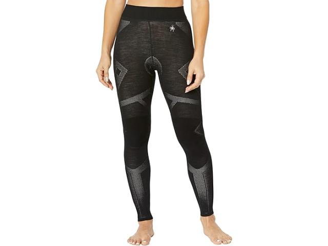 (取寄) スマートウール レディース イントラニット サーマル メリノ ベース レイヤー ボトム Smartwool women Smartwool Intraknit Thermal Merino Base Layer Bottoms Black/White