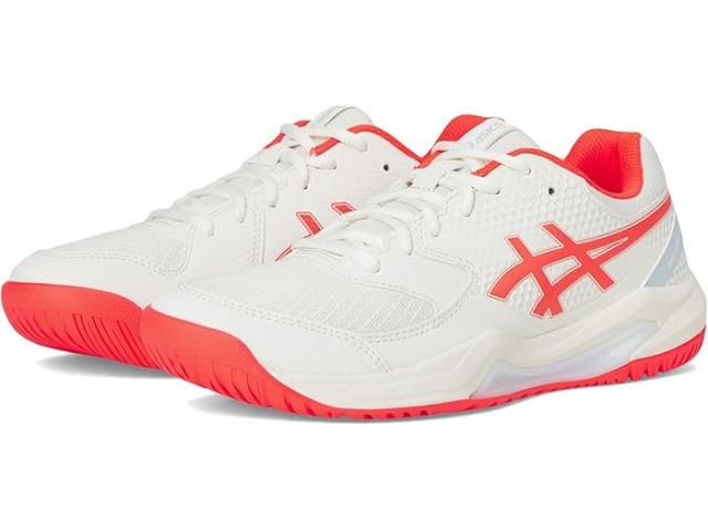 (取寄) アシックス レディース ゲルデディケート 8 ピックルボール ASICS women GEL-Dedicate 8 Pickleball Cream/Flash Red