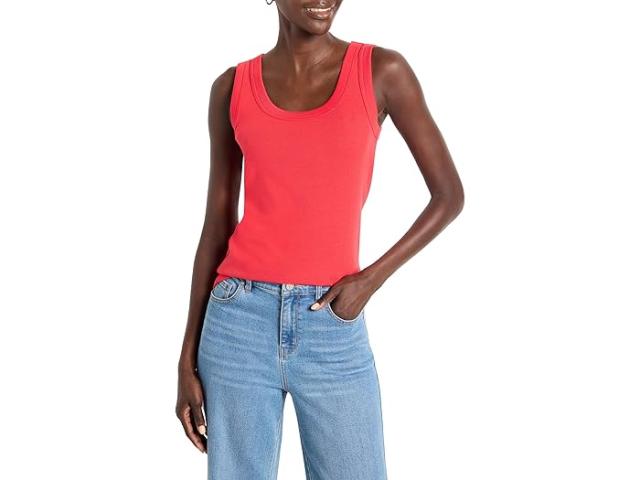 (取寄) ニックゾー レディース パーフェクト ニット リブ スクープ タンク NIC+ZOE women Perfect Knit Rib Scoop Tank Haute Red