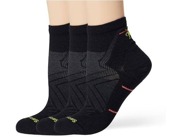 (取寄) スマートウール レディース ラン ゼロ クッション アンクル ソックス 3-パック Smartwool women Smartwool Run Zero Cushion Ankle Socks 3-Pack Blackの通販は