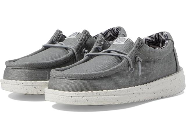 (取寄) ヘイデュードキッズ ボーイズ ウォーリー キャンバス (トドラー) Hey Dude Kids boys Hey Dude Kids Wally Canvas (Toddler) Greyの通販は