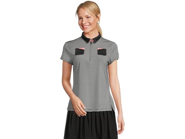 (取寄) ジェイミー サドック レディース ストライプド ショート スリーブ トップ Jamie Sadock women Striped Short Sleeve Top Jet