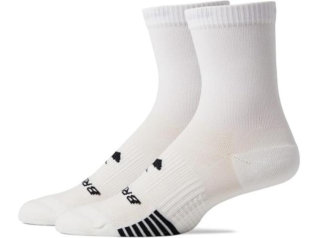 (取寄) ブルックス ゴースト ライト クルー ソックス 2-パック Brooks Brooks Ghost Lite Crew Socks 2-Pack White