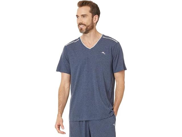 (取寄) トミーバハマ メンズ トップ ショート スリーブ  Bahama men Top Short Sleeve Heather Navy