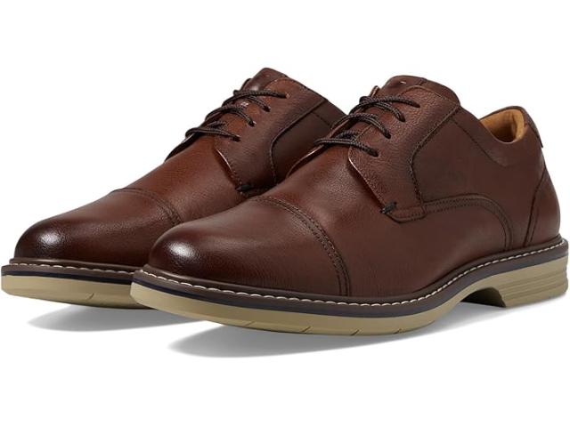 (取寄) フローシャイム メンズ ノーウォーク キャップ トゥ オックスフォード Florsheim men Norwalk Cap Toe Oxford Cognac Milled Leather