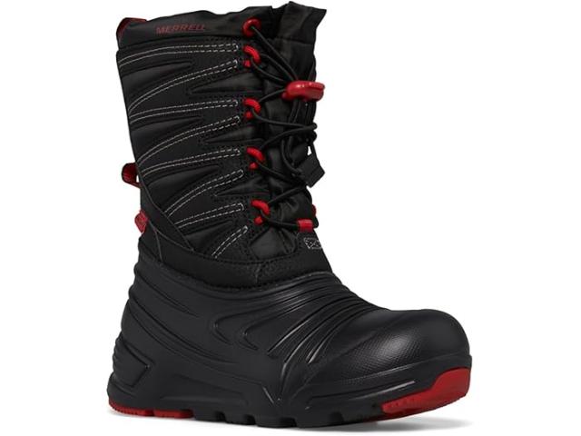 (取寄) メレル キッズ キッズ スノー クエスト ライト 3.0 ウォータープルーフ (リトル キッド/ビッグ キッド) Merrell Kids kids Snow Quest Lite 3.0 Waterproof (Little Kid/Big Kid) Black/Grey/Redの通販は 19,771円