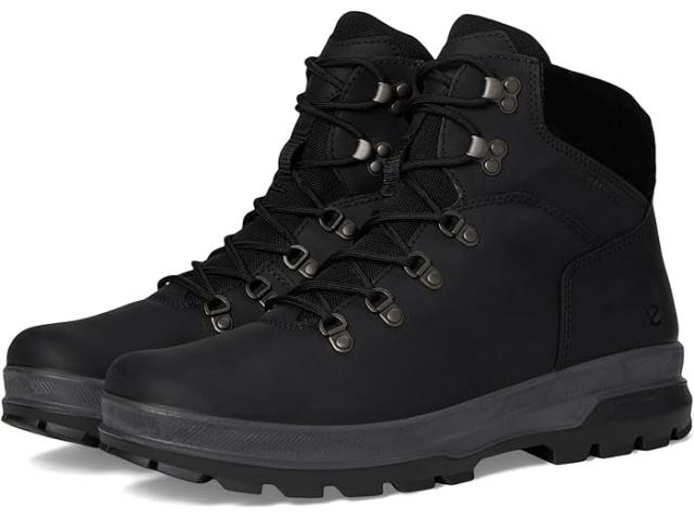 (取寄) エコー スポーツ メンズ ラギッド トラック プレーン トゥ ハイ ウォータープルーフ ハイキング ブーツ ECCO Sport men Rugged Track Plain Toe High Waterproof Hiking Boot Black