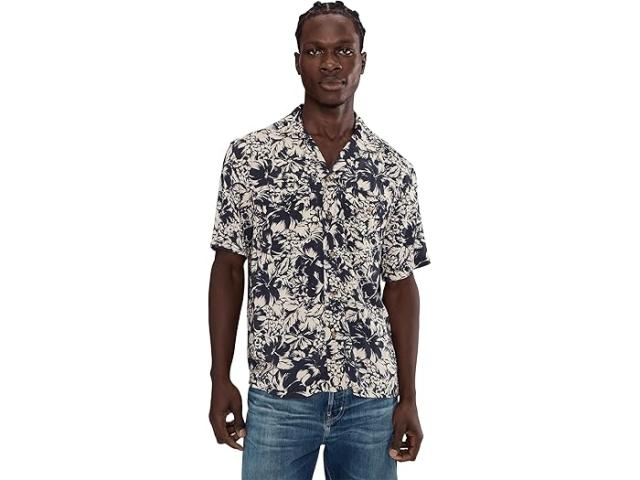(取寄) ファリティ メンズ ショート スリーブ バリ キャンプ シャツ Faherty men Short Sleeve Bali Camp Shirt Fjord Bloom