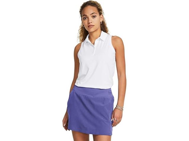 (取寄) アンダーアーマー レディース プレイオフ スリーブレス ポロ Under Armour women Under Armour Playoff Sleeveless Polo White/Halo Gray/Halo Grayの通販は