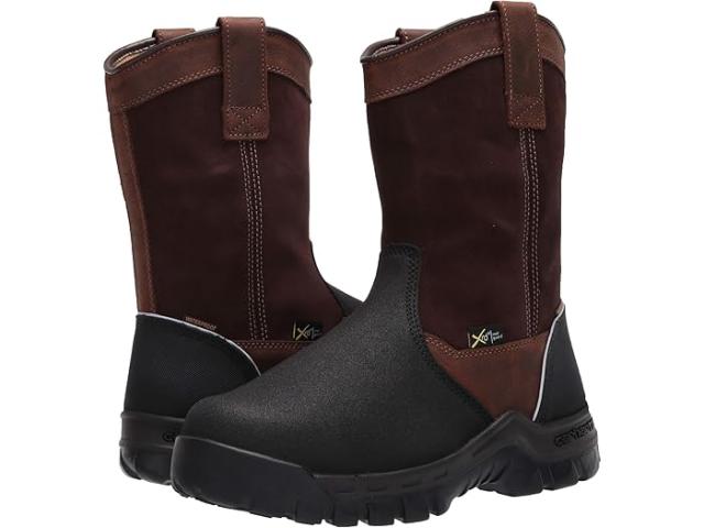 (取寄) カーハート メンズ 11 ウェリントン ウォータープルーフ メットガード コンプ トゥ インダストリアル ブート Carhartt men 11" Wellington Waterproof Metguard Comp Toe Industrial Boot Brown Oil Tan/Black Coatedの通販は