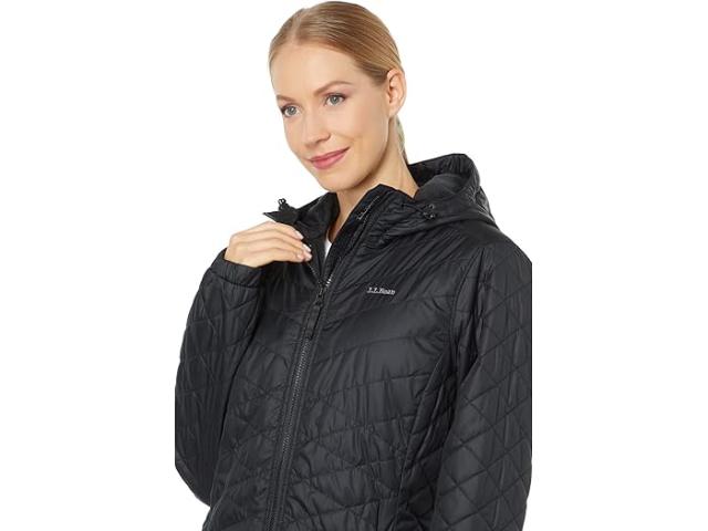 (取寄) エルエルビーン レディース フリース ライン プリマロフト コート L.L.Bean women L.L.Bean Fleece Lined Primaloft Coat Black