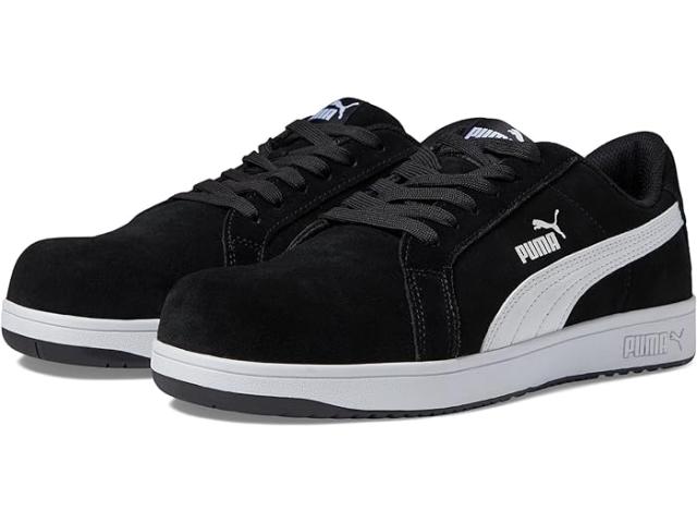 (取寄) プーマ セーフティー メンズ アイコニック スエード ロー ASTM エー PUMA Safety men Iconic Suede Low ASTM EH Black/White