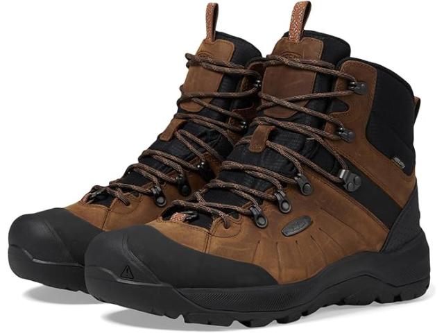 (取寄) キーン メンズ レベル 4 ミッド ハイト ポラール インサレーテッド ウォータープルーフ KEEN men KEEN Revel 4 Mid Height Polar Insulated Waterproof Dark Earth/Caramel Cafeの通販は 59,790円