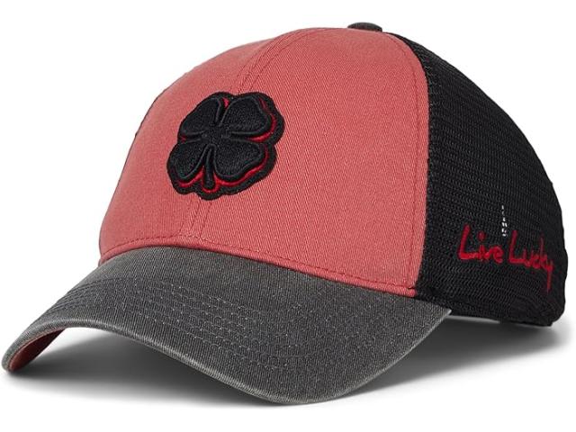 (取寄) ブラッククローバー トゥー トーン ビンテージ 34 アジャスタブル ハット Black Clover Two Tone Vintage 34 Adjustable Hat Red/Black Hat/3d Black Clover/Red Trim Felt Patchの通販は