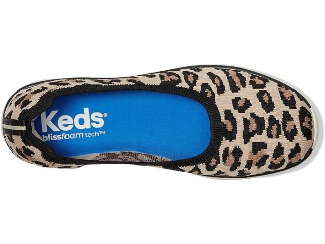 (取寄) ケッズ レディース スキマー Keds women BlissWalk Skimmer Tan/Black Leopard Eng Knit Keds レディース Blisswalk スキマースニーカー 取寄) ケッズ