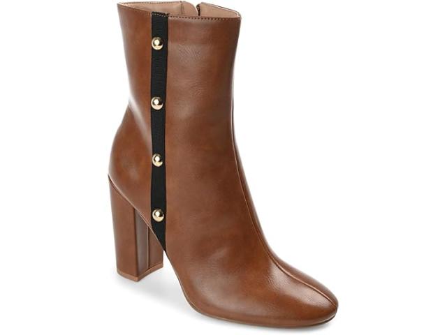 (取寄) ジュルネ コレクション レディース トゥルー コンフォート フォーム ゲイブリエル ブーティ Journee Collection women Tru Comfort Foam Gaibriel Bootie Cognac