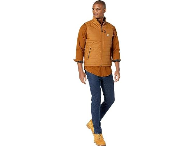 (取寄) カーハート メンズ レイン ディフェンダー インサレーテッド ベスト Carhartt men Carhartt Rain Defender Insulated Vest Carhartt Brownの通販は