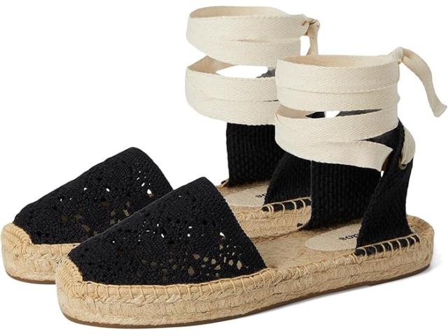 (取寄) ソルドス レディース クローシェ ローレン レース-アップ Soludos women Crochet Lauren Lace-up Noche Black