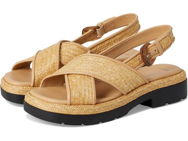 (取寄) ヴィンス レディース ヘレナ ラフィア スリングバック サンダル Vince women Helena Raffia Slingback Sandals Toasted Wheat Raffia