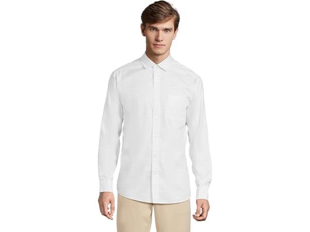 (取寄) ジョンストン&マーフィー メンズ ノン-アイロン ドレス シャツ Johnston & Murphy men Ovation Non-iron Dress Shirt White Windowpane