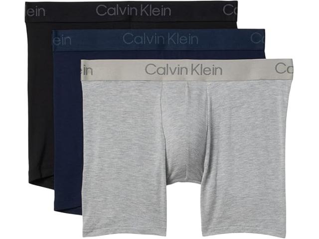 (取寄) カルバンクライン アンダーウェア メンズ ウルトラ-ソフト モダン 3-パック ボクサー ブリーフ   Underwear men Ultra-soft Modern 3-pack Boxer Brief Black/Shoreline/Grey Heather