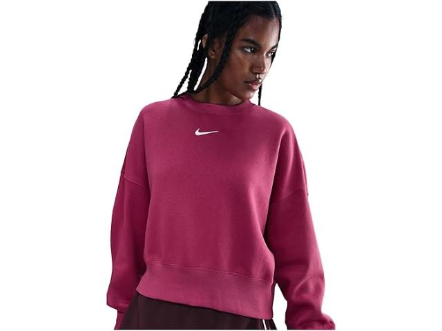 (取寄) ナイキ レディース スポーツウェア フェニックス フリース オーバー-オーバーサイズ クルー ネック スウェットシャツ Nike women Sportswear Phoenix Fleece Over-Oversized Crew Neck Sweatshirt Sweet Beet/Sail