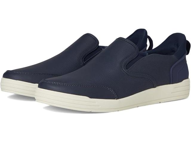 (取寄) ナン ブッシュ メンズ コア シティ ウォーク EZ スリッポン スニーカー イージー オン アンド イージー オフ Nunn Bush men Kore City Walk EZ Slip-On Sneakers Easy On and Easy Off Navy