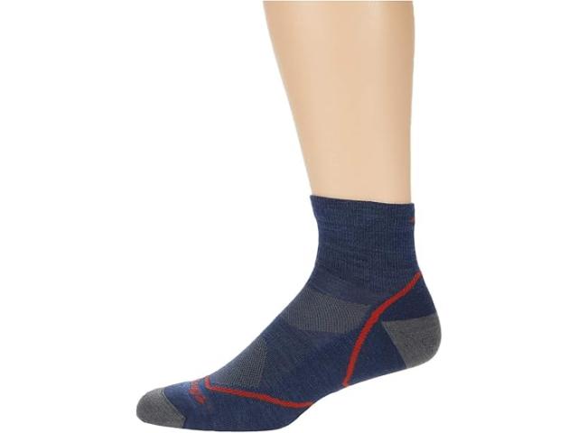 (取寄) ダーンタフバーモント メンズ ライト ハイカー 1/4 ライトウェイト ウィズ クッション Darn Tough Vermont men Light Hiker 1/4 Lightweight with Cushion Denim