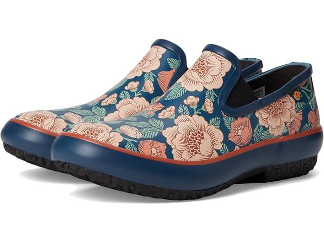 (取寄) ボグス レディース パッチ スリッポン タペストリー フローラル Bogs women Patch Slip On Tapestry Floral Navy Multi