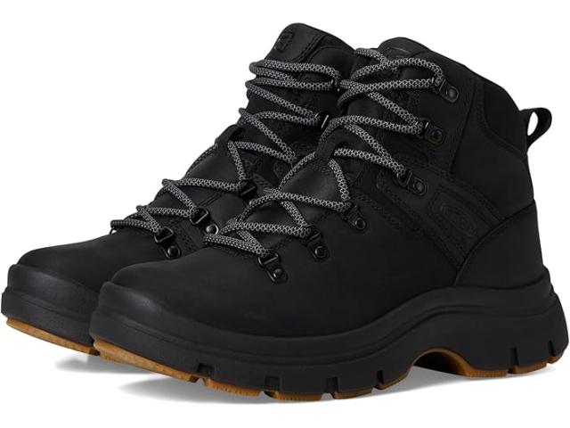 (取寄) キーン レディース ピレネー ミッド ハイト クラシック プラットフォーム スタイル コンフォタブル KEEN women Kosa Pyrenees Mid Height Classic Platform Style Comfortable Black