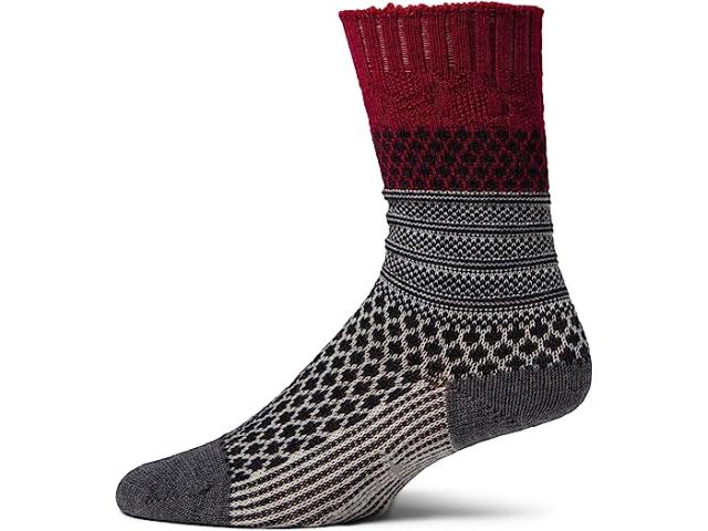 (取寄) スマートウール レディース エブリデイ ポップコーン ケーブル クルー ソックス Smartwool women Smartwool Everyday Popcorn Cable Crew Socks Tibetan Red