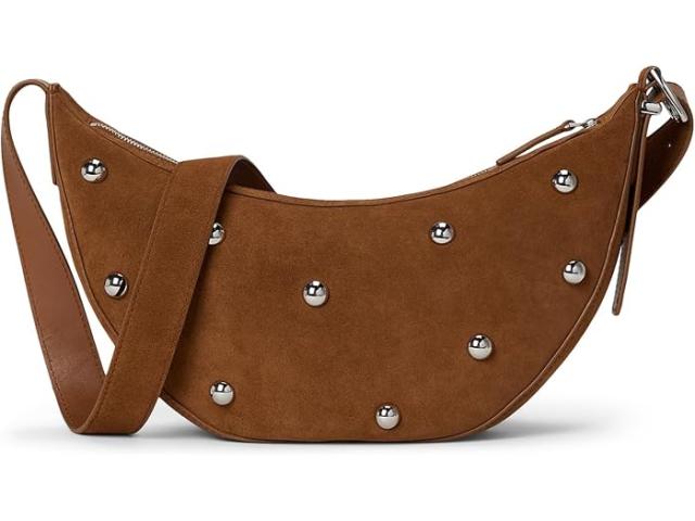 (取寄) メイドウェル レディース スタッズ エッセンシャル クレセント スリング イン スエード Madewell women Stud Essentials Crescent Sling In Suede Dried Acorn