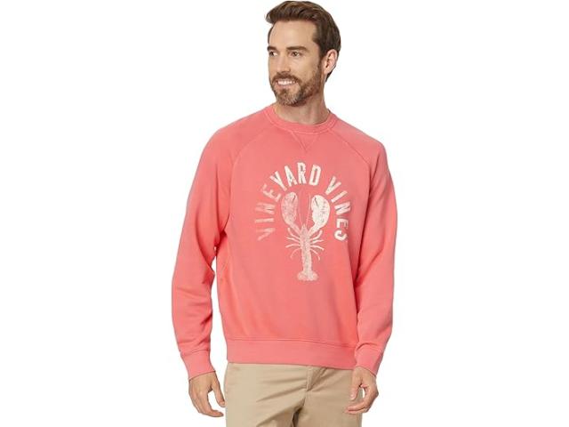 (取寄) ヴィンヤードヴァインズ メンズ フレンチ テリー クルーネック Vineyard Vines men Vineyard Vines French Terry Crewneck Jetty Redの通販は
