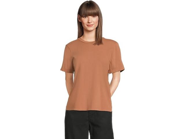 (取寄) マイケル スターズ レディース ベッカ ショート スリーブ クルー ネック ティー Michael Stars women Becca Short Sleeve Crew Neck Tee Terra