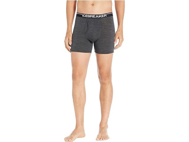 (取寄) アイスブレイカー メンズ アナトミカ メリノ ボクサー W/ フライ Icebreaker men Icebreaker Anatomica Merino Boxers w/ Fly Jet Heather