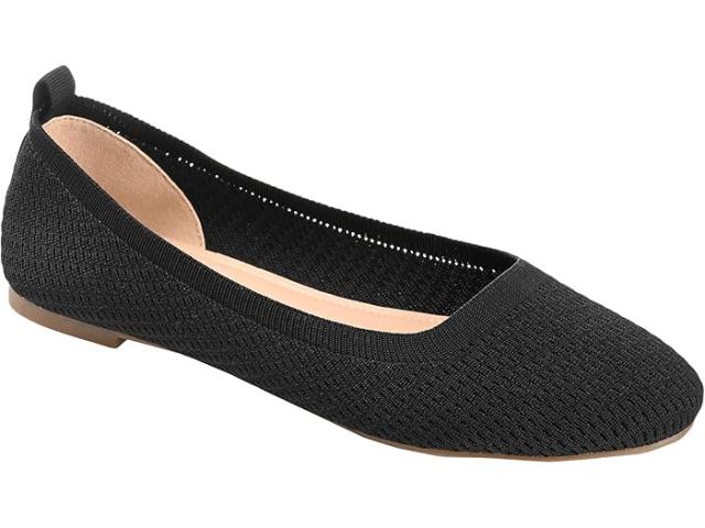 (取寄) ジュルネ コレクション レディース トゥルー コンフォート フォーム メリーアン フラッツ Journee Collection women Tru Comfort Foam Maryann Flat Black