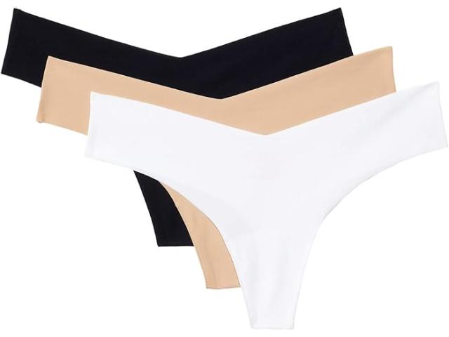 (取寄) コマンドー レディース クラシック トング 3-パック Commando women Commando Classic Thong 3-Pack Black/Beige/White